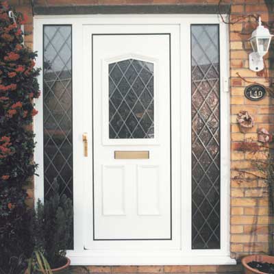 White Entrance Door