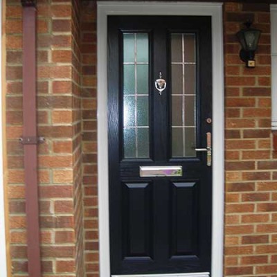 Black composite door