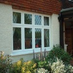 Flush leaded casement windows