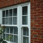 White sash windows